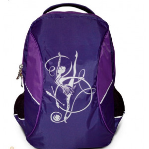 Рюкзак с гимнасткой синий/фиолетовый