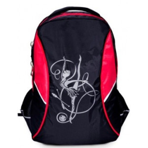 Рюкзак с гимнасткой черный/розовый